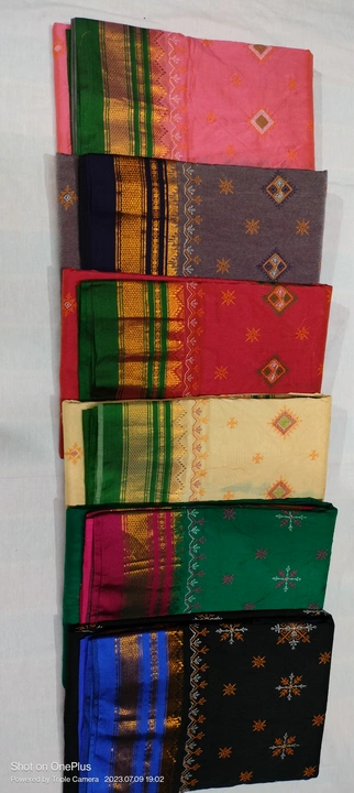 Ilkal kasutti work saree's uploaded by Advik sarees textiles on 7/9/2023