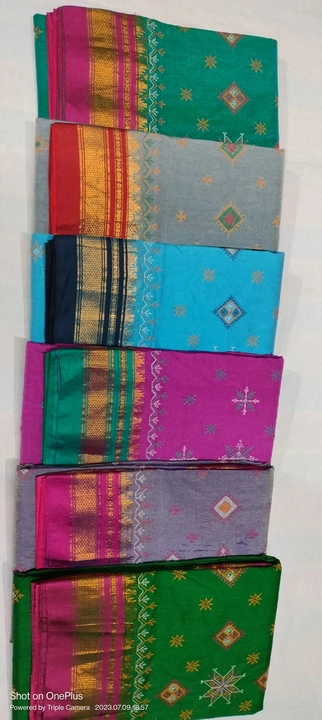Ilkal kasutti work saree's uploaded by Advik sarees textiles on 7/9/2023