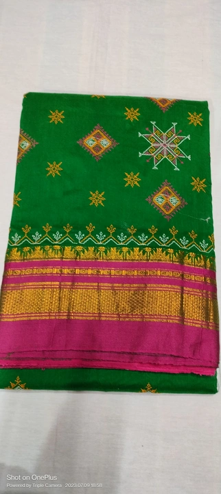 Ilkal kasutti work saree's uploaded by Advik sarees textiles on 7/9/2023