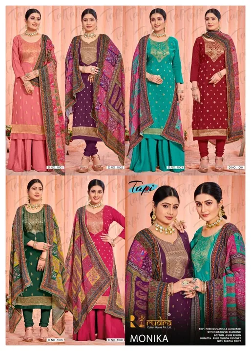 Post image ♥️YOUR FAVOURITE BRAND♥️
👗 *Alok Suit - Make in India* 👗

Launches its New Designer Suits : *ROZA-2*

🔸 *Fabric Details* 🔸
👚 *Top: Pure Zam Designer Print With Embroidery And Swarovski Diamond Work*

👖 Bottom: Pure Cotton Dyed

🏳️ *Dupatta: Pure Mal Mal Cotton Designer Print Dupatta*