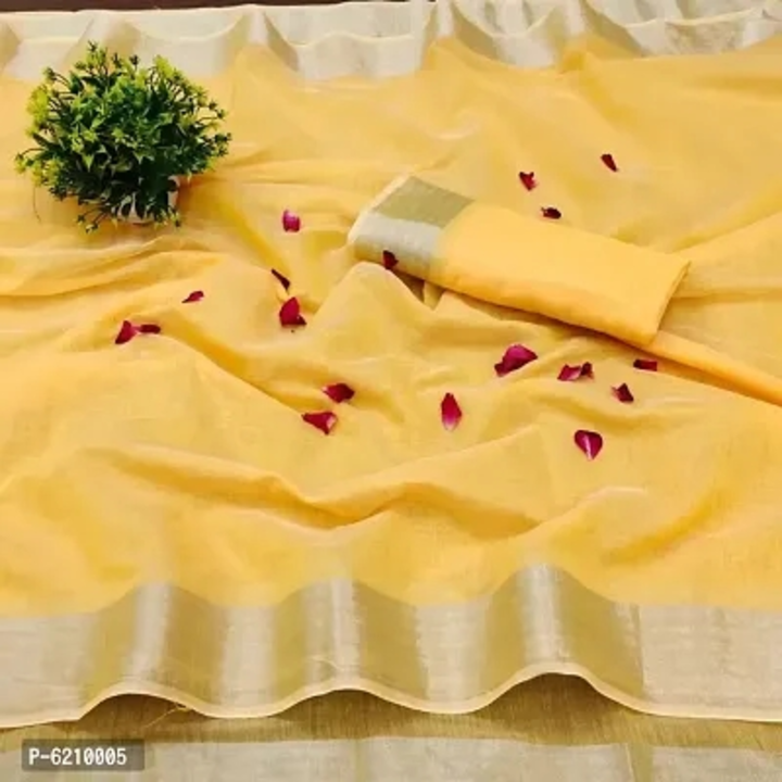 Beautiful Chanderi Cotton Saree with Blouse piece
 uploaded by Prince Tiwari on 7/9/2023