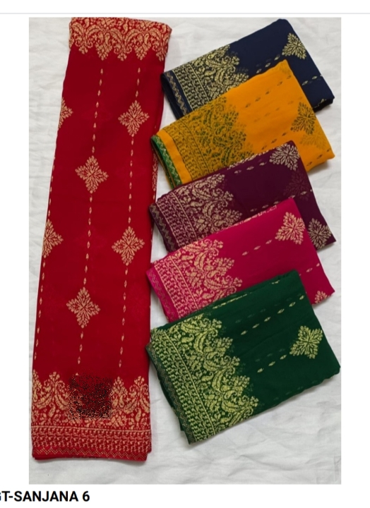 Sanjana v6 uploaded by Wholesale price ( Rajlakshmi Textile VF ) on 7/10/2023
