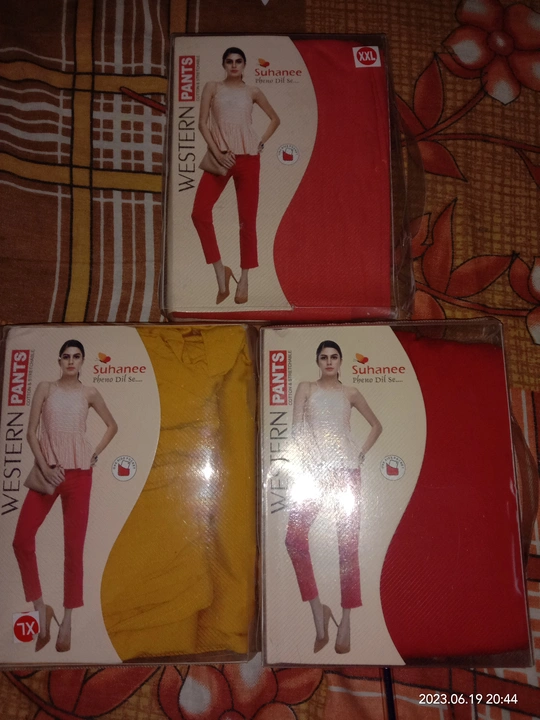 Post image I want 1-10 pieces of Western pant (pencil pant) 
Don't call me plz msg  at a total order value of 1000. Please send me price if you have this available.