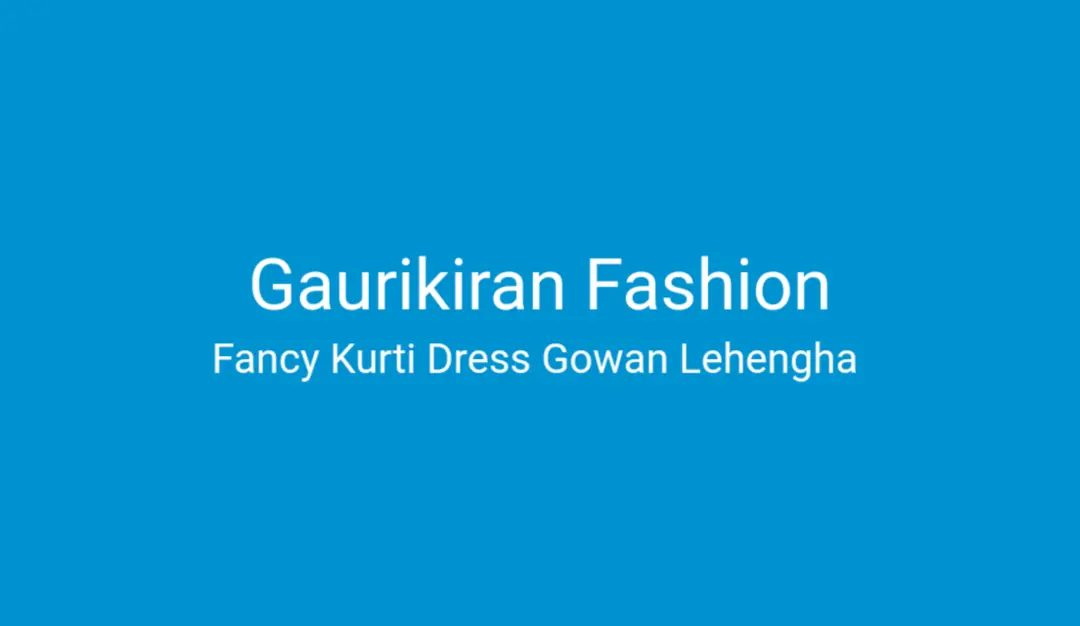 Visiting card store images of Gaurikiran fashion