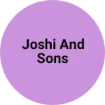 Business logo of Joshi and sons based out of Nainital
