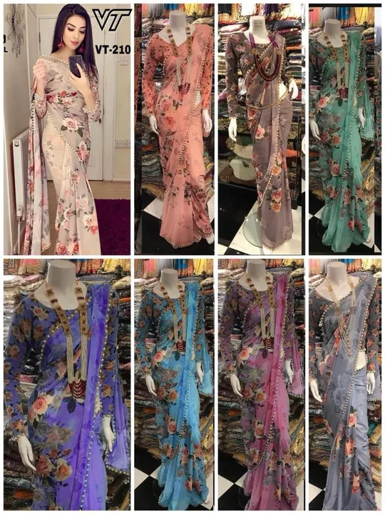 _*on public demand hit desgin come back in stock with 9 new colours *_

_*VT 210 Rumena Floral*_
#Ru uploaded by Vishal trendz 1011 avadh textile market on 7/10/2023