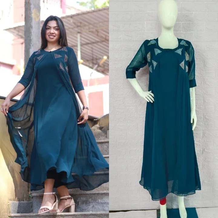 Kurti With Removeal Coti uploaded by Yuvin Trendz on 7/10/2023
