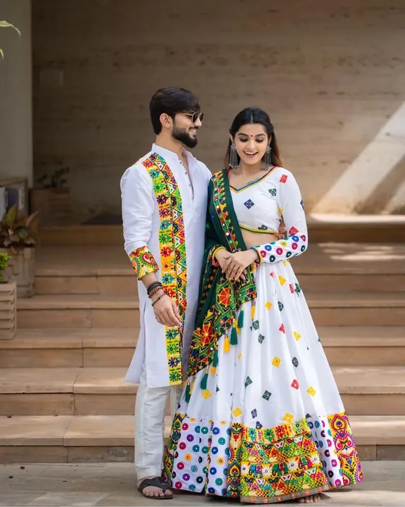Couple dreses navratri spcl vt uploaded by pink Rose fashion Store  on 7/10/2023