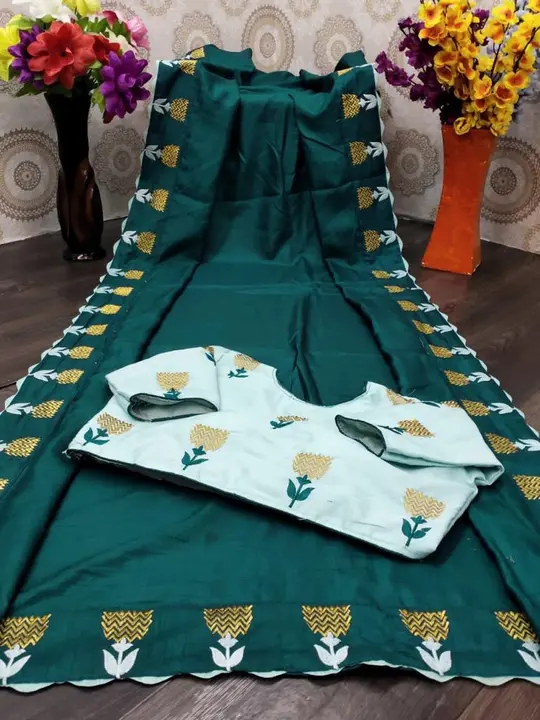 Fancy blouse saree  uploaded by Marwadi Businessmen on 7/10/2023