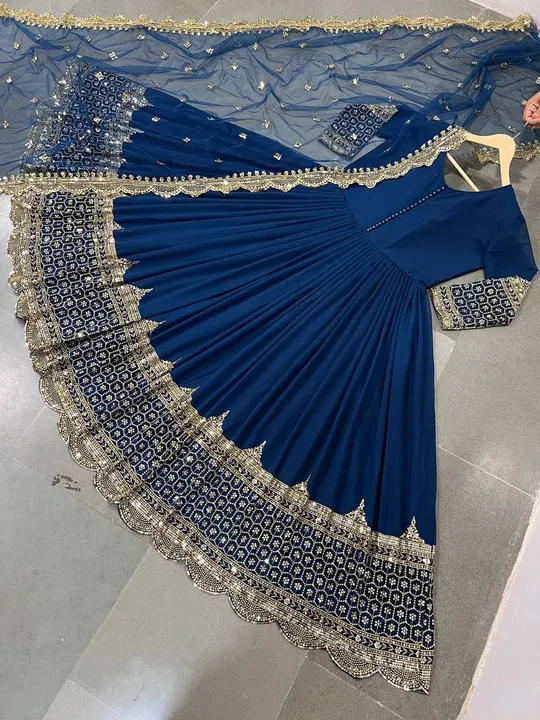 *Zf-194 - New Colours Added* 

👉👗💥*Launching New Designer Party Wear Look Gown*💥👗👌

🧵 *Fabric uploaded by Ahmed fashion on 7/10/2023