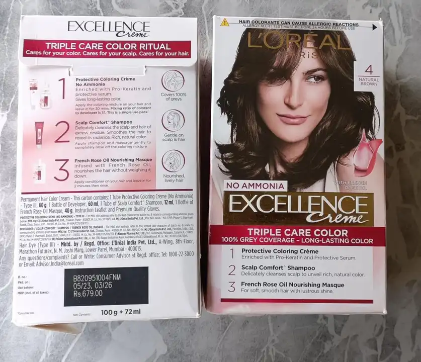 LOREAL EXCELLENCE NO. 4  MRP 679 uploaded by MK TRADERS on 7/10/2023