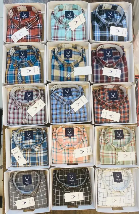 Allen solly check box packing shirt uploaded by business on 7/10/2023