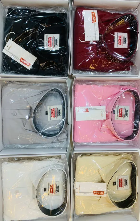 Levi's plain box packing cotton shirts uploaded by ZEN FASHION on 7/10/2023