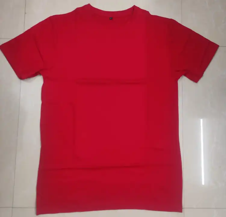 Red round neck 170 gsm bio wash tshirt uploaded by Ynkncraft on 7/10/2023