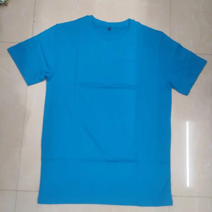 Torquise round neck 170 gsm bio wash tshirt uploaded by business on 7/10/2023