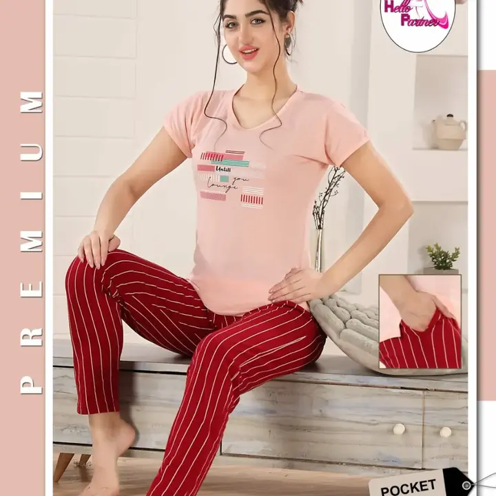 Printed Night Suit with side pocket uploaded by Hitashi fashion  on 7/10/2023