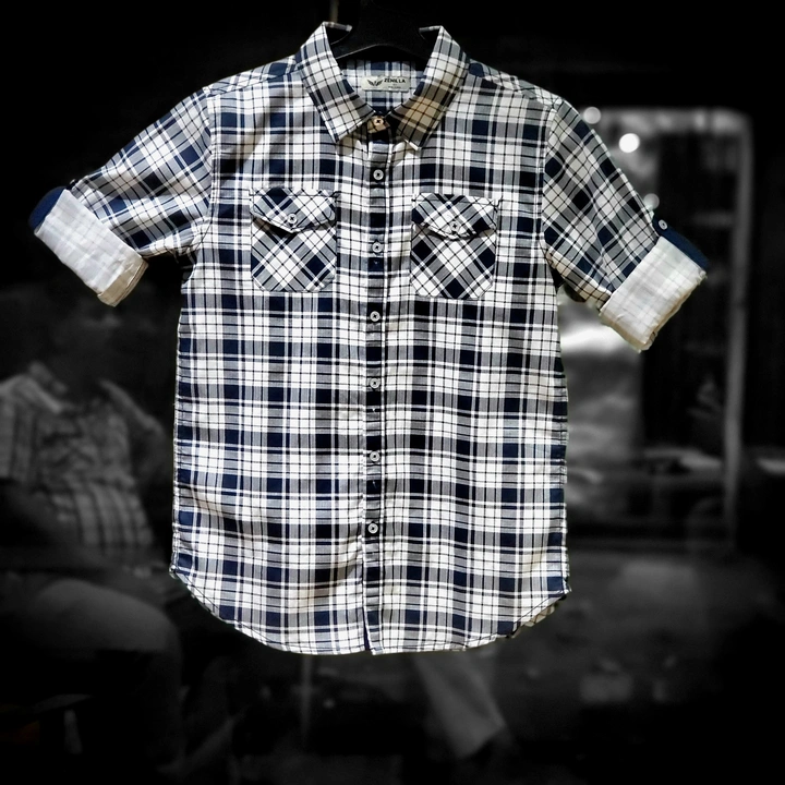 Check printed cotton shirt uploaded by ZENILLA TRADING PRIVATE LIMITED  on 7/10/2023