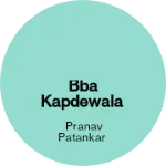 Business logo of BBA Kapdewala