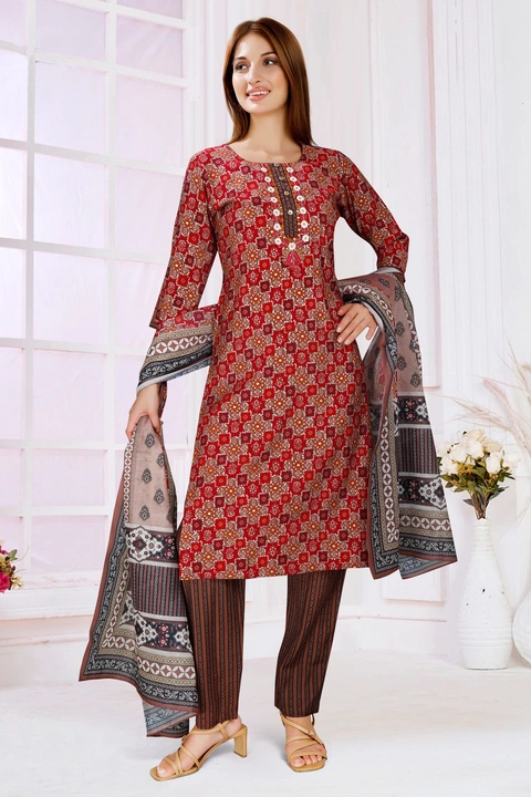 Embroided Silk Dupatta set uploaded by business on 7/10/2023