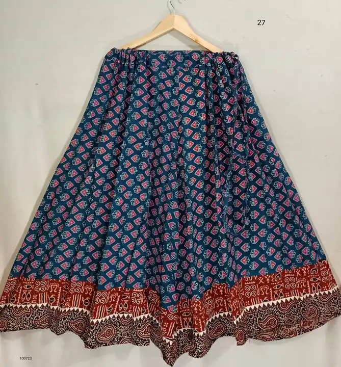 Ajrakh skirt uploaded by Vasangini on 7/10/2023