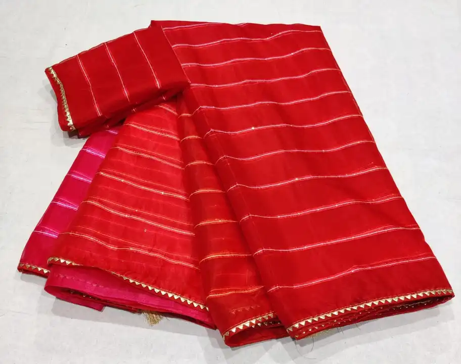 *🛒 keep shopping with us🛒*

😍 *Orgenja Fabric Saree*🥻
😍 Elegance sikvensh  work with  full work uploaded by Gotapatti manufacturer on 7/11/2023