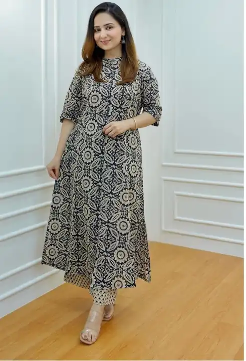 
 Easy Breezy Summer Kurta Set
Inject a boost of GB and playful prints to your
summer wardrobe this  uploaded by JAIPURI FASHION HUB on 7/11/2023