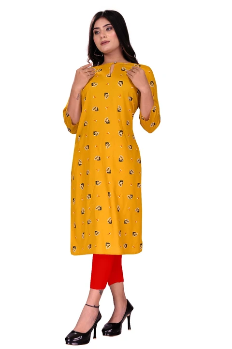 Women's Printed Rayon Kurti uploaded by business on 7/11/2023