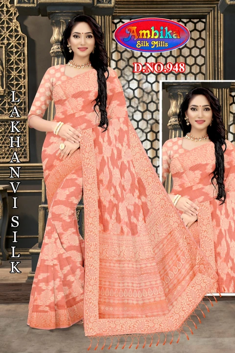 (Lakhanvi silk ). Any inquiry call and whatsup me uploaded by Ambika silk mills  on 7/11/2023