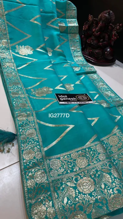 Semi Georgette saree  uploaded by business on 7/11/2023