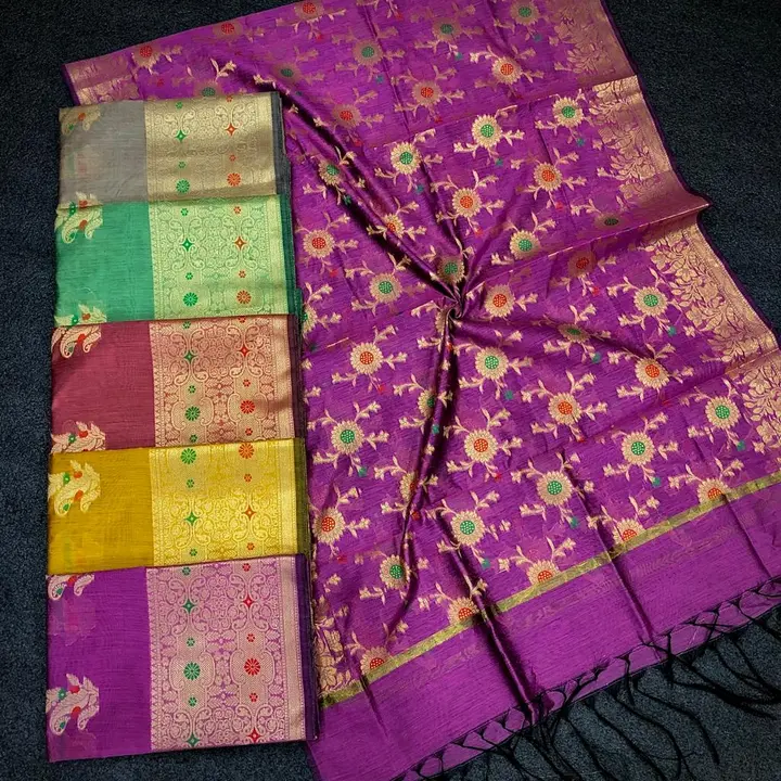 Silk cotton saree handlum  uploaded by business on 7/11/2023
