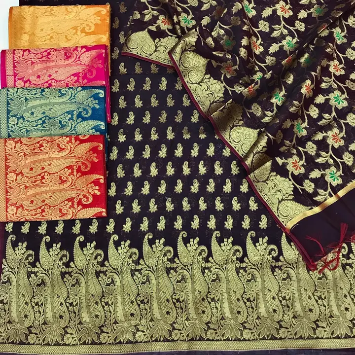 Silk cotton saree handlum  uploaded by business on 7/11/2023