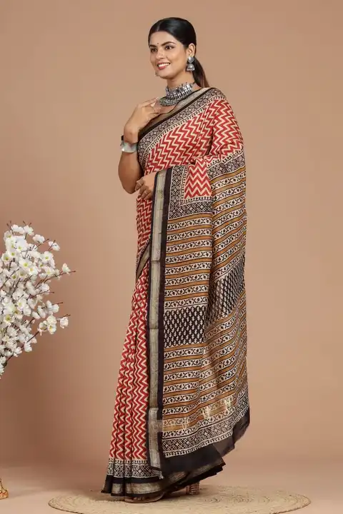 Maheshwari sarees. uploaded by Shyam textiles  on 7/11/2023