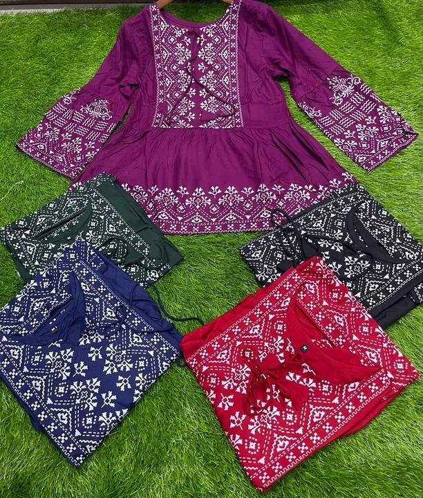 *🔥New Launching Super Hit Top🔥*
*MC-1039*

▪ *Fabric:* *Rayon*

▪ *Work:*  *Foil work*

▪ *Size:*  uploaded by Style's fashion on 7/11/2023
