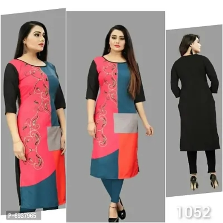 Attractive Crepe Straight Printed Stitched Kurta uploaded by Prince Tiwari on 7/11/2023