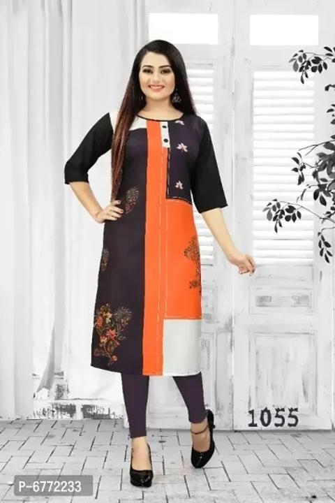Attractive Crepe Straight Printed Stitched Kurta uploaded by Prince Tiwari on 7/11/2023