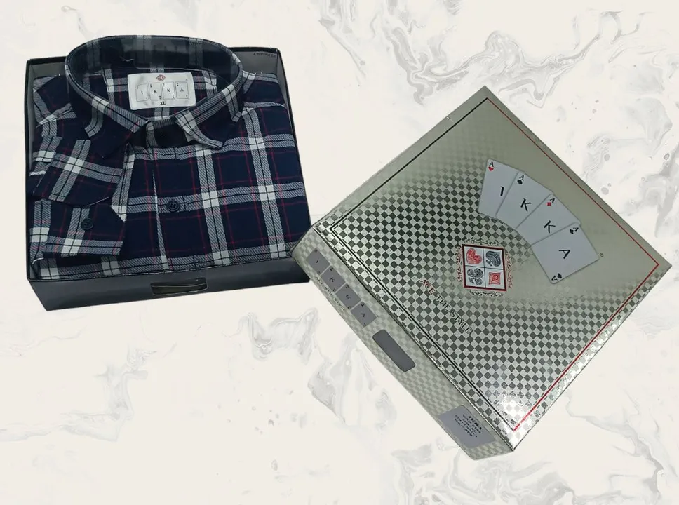 ♦️♣️1KKA♥️♠️ EXCLUSIVE BOX PACKING CHECKERED SHIRTS FOR MEN uploaded by Kushal Jeans, Indore on 7/11/2023