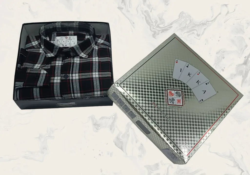 ♦️♣️1KKA♥️♠️ EXCLUSIVE BOX PACKING CHECKERED SHIRTS FOR MEN uploaded by Kushal Jeans, Indore on 7/11/2023