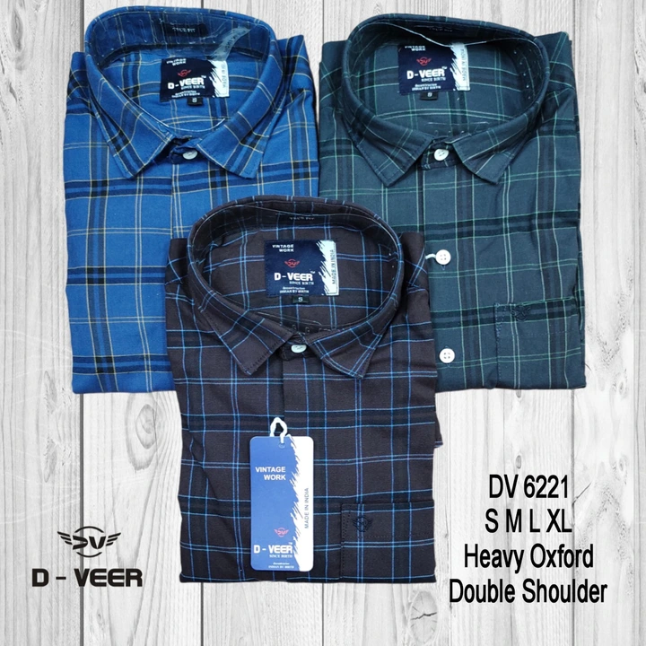 Heavy Oxford Checks Double Shoulder  uploaded by Manoj creation on 7/11/2023