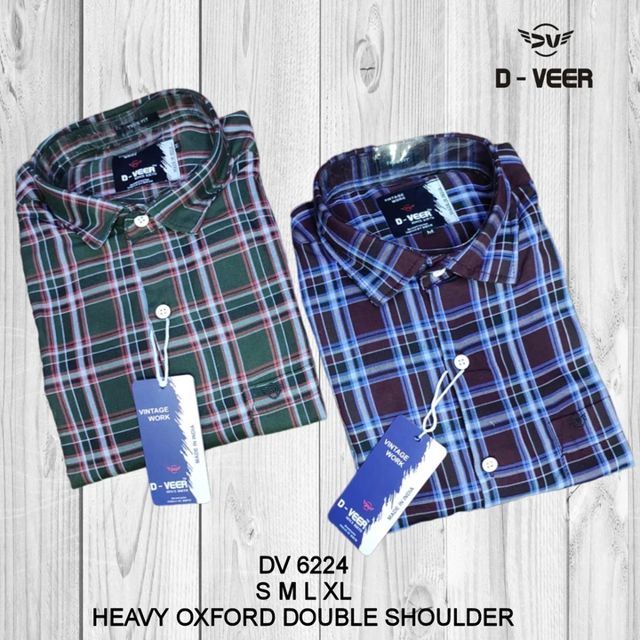 Heavy Oxford Checks Double Shoulder  uploaded by Manoj creation on 7/11/2023