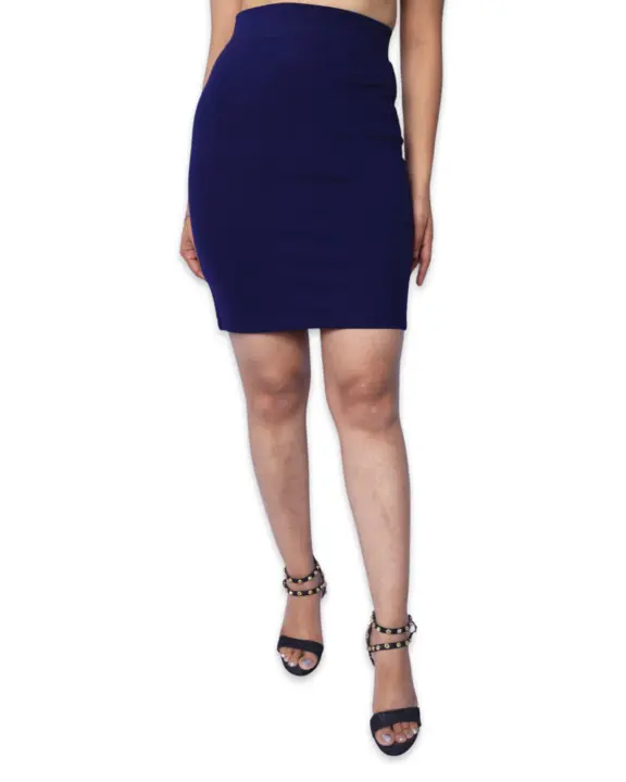 Navy Blue pencil fit knee length skirts uploaded by business on 7/11/2023