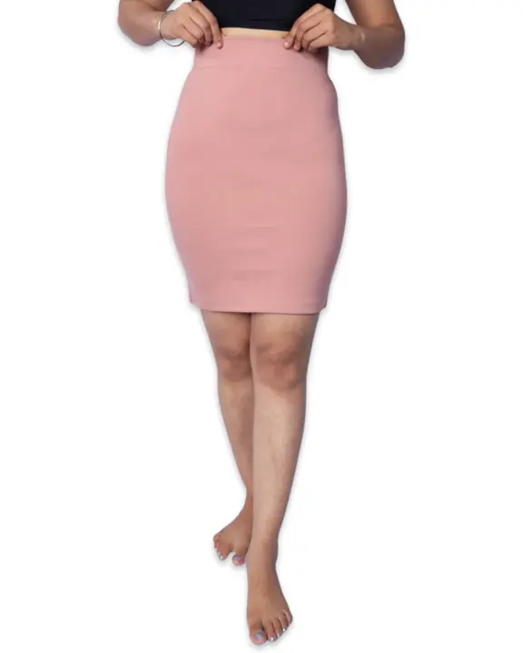 Dusty pink pencil fit knee length skirts uploaded by Prince Enterprises on 7/11/2023