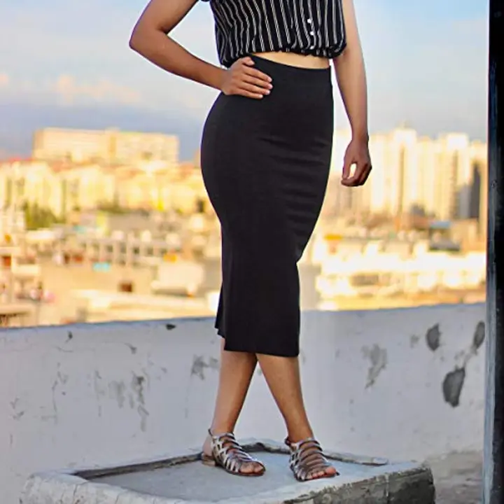 Black Pencil fit skirts uploaded by business on 7/11/2023