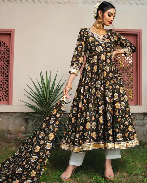 Anarkali suit uploaded by Shaj dhaj fashion on 7/11/2023