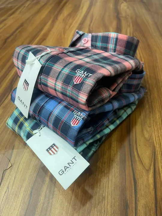 Gant Twill Check shirt  uploaded by Macbear Garments Pvt.Ltd. on 7/11/2023