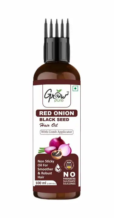 Red onion oil to maintain your hair quality and reduces hair fall for sure uploaded by business on 7/11/2023