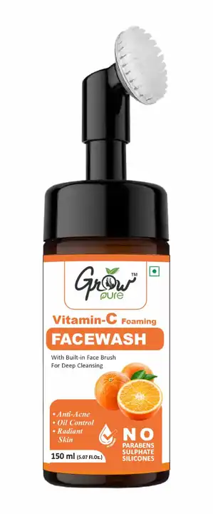 Vitamin C fashwash best for skin and natural fragrance of oranges , soft scrubbing brush attaches uploaded by business on 7/11/2023