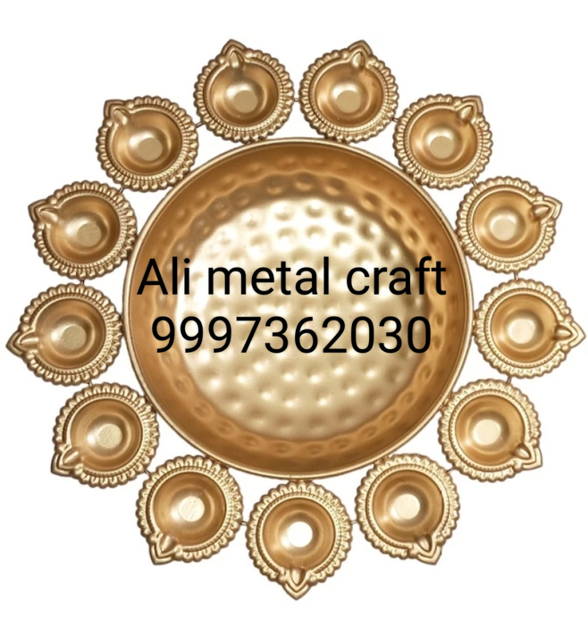Urli Diya, lotus Urli Bowl, Diwali Decor Lotus Urli uploaded by Ali metal craft on 7/11/2023