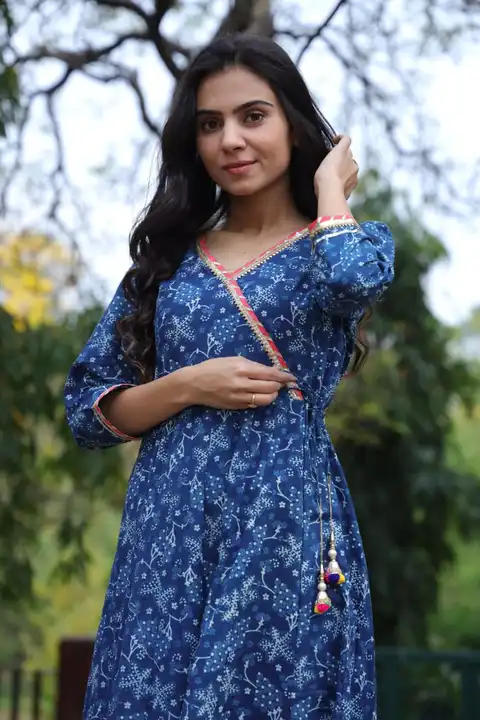 Hand print pure cotton Anarkali kurti  uploaded by R_P NATURAL 🐾 on 7/11/2023