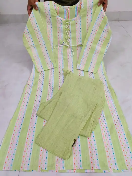 Kurti with pant  uploaded by business on 7/11/2023