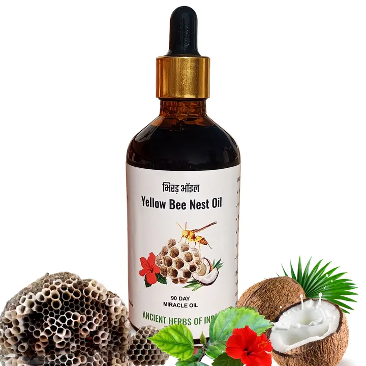 Post image Yellow bee nest oil is the Best Solution for Hair fall and Grow New hair with Natural things. First use this, I guarantee you this will be your favorite hair oil .
